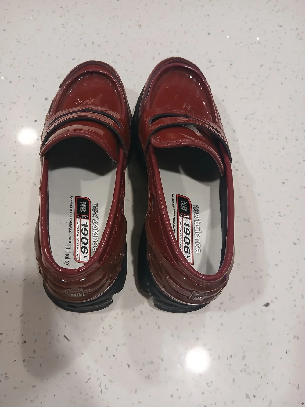 New Balance shiny patent